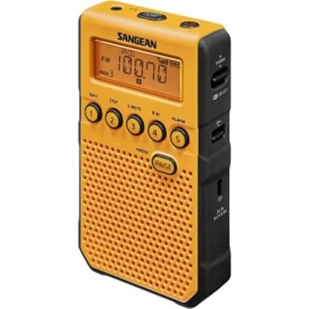 Sangean DT-800YL 7 Weather Weather & Alert Radio with Weather Disaster; Yellow DT-800YL